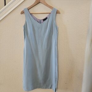 VALERIE DRESSES Linen Silk Sheath Dress Vintage Women's Size 6